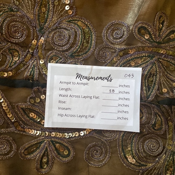 Lotus Creations Adjustable Wrap Skirt, Brown M #043 - Picture 11 of 11